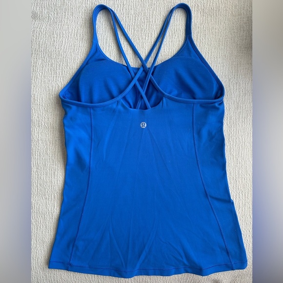 Lululemon Blue Free to Be Tank Top Nulu Size 6 - Picture 2 of 2